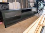 Ikea BESTÄ tv dressoir zwart/groen, Huis en Inrichting, Ophalen, Zo goed als nieuw, 25 tot 50 cm, Minder dan 100 cm