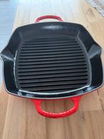 Le Creuset Gietijzeren Grillpan 30 cm- Zo goed als nieuw, Ophalen of Verzenden, Zo goed als nieuw, Koekenpan of Braadpan, Gietijzer