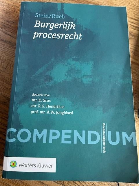 Studieboek Burgerlijk Procesrecht, Boeken, Ophalen of Verzenden, Wolters Kluwer, Alpha, WO