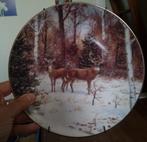wandbord "In Winter Woods". hert, Ophalen of Verzenden