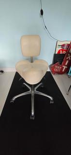 Ergonomische Pedicure Kruk - Goede Staat!, Huis en Inrichting, Ophalen, Gebruikt, Beige, Bureaukruk