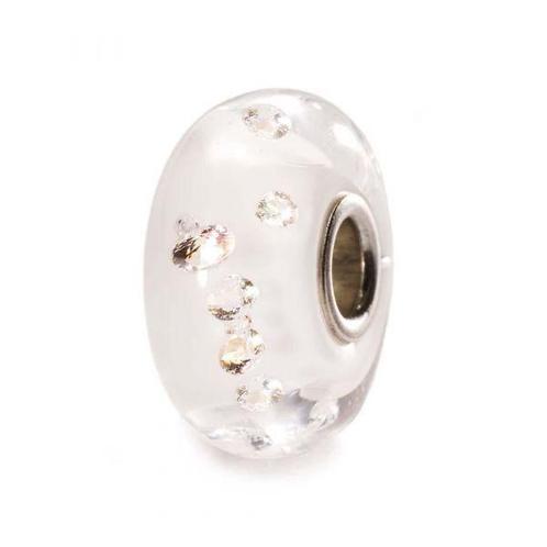 Trollbead diamond like white, Sieraden, Tassen en Uiterlijk, Bedels, Zo goed als nieuw, Trollbeads, 1 bedel, Ophalen of Verzenden