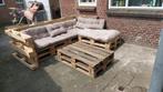 Palletbank kussens taupe, Tuin en Terras, Tuinmeubel-accessoires, Ophalen, Zo goed als nieuw