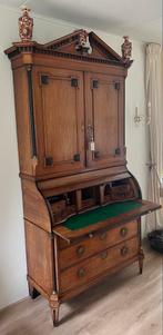 Antiek Eikenhouten Bureau Secretaire (kabinet), Antiek en Kunst, Ophalen