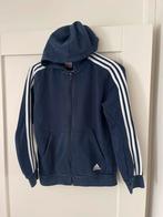 Adidas vesthoody mt 164 13-14 yr donkerblauw, Ophalen of Verzenden, Zo goed als nieuw