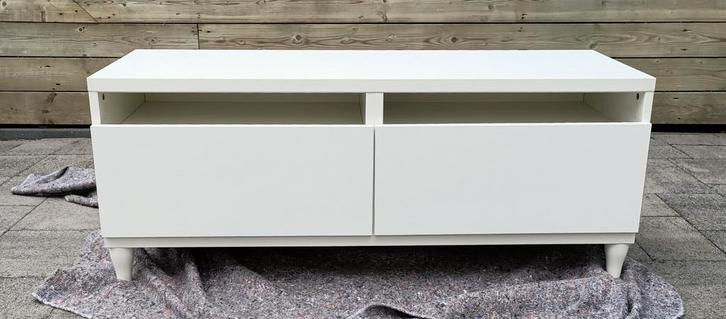 Ikea BESTA Tv-meubel met lades 120x42x48 cm, Huis en Inrichting, Kasten | Televisiemeubels, Zo goed als nieuw, Minder dan 100 cm