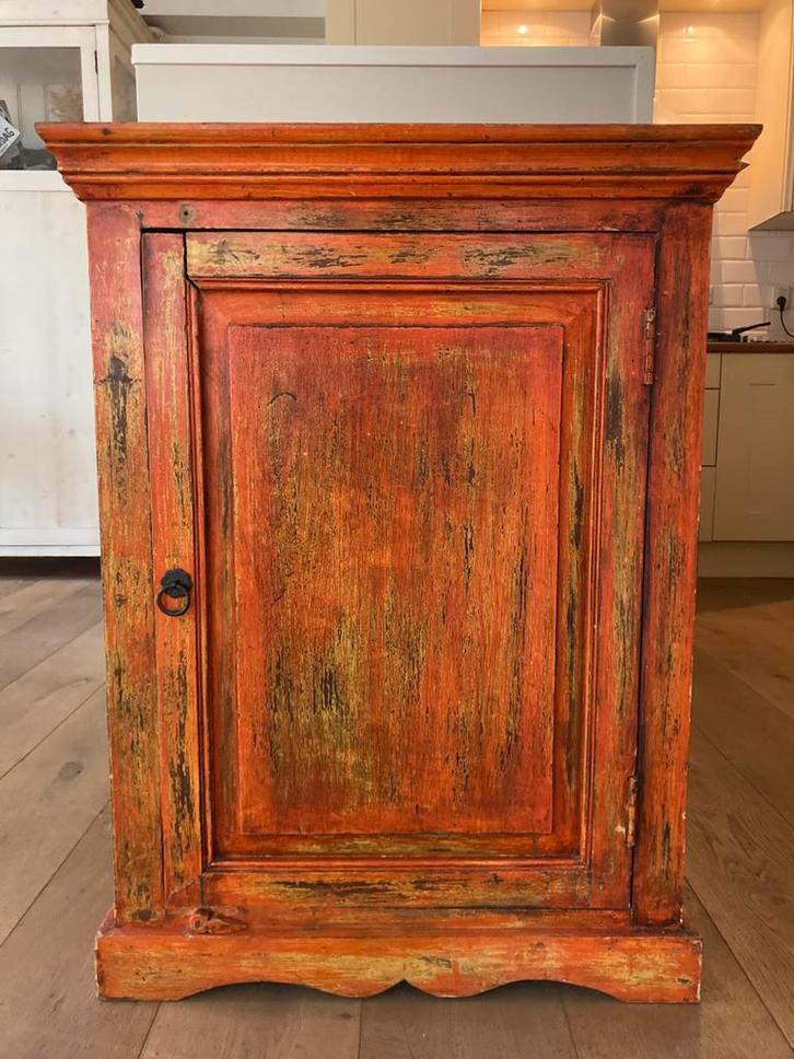 Authentiek houten kastje met vintage uitstraling, Antiek en Kunst, Antiek | Meubels | Kasten, Ophalen
