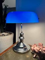 Vintage Secretarislamp Blauw, Ophalen of Verzenden, Gebruikt, Metaal