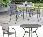 Tuintafel nordic 105 cm grijs gepoedercoat staal, Info@edvonline.nl, Rond, Nieuw, Ophalen of Verzenden