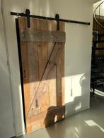 Schuifdeur boerderij met rails, Doe-het-zelf en Verbouw, Deuren en Horren, Ophalen, Gebruikt, Binnendeur, Schuifdeur