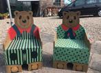 Supergave handgeschilderde beren stoeltjes samen 15 euro, Ophalen of Verzenden, Gebruikt, Stoel(en)