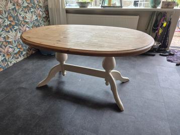 ovale landelijke stijl eettafel 160x105x71  beschikbaar voor biedingen