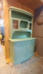 Gerestylde groene buffetkast, Huis en Inrichting, Kasten | Buffetkasten, Ophalen, 200 cm of meer, ., Zo goed als nieuw