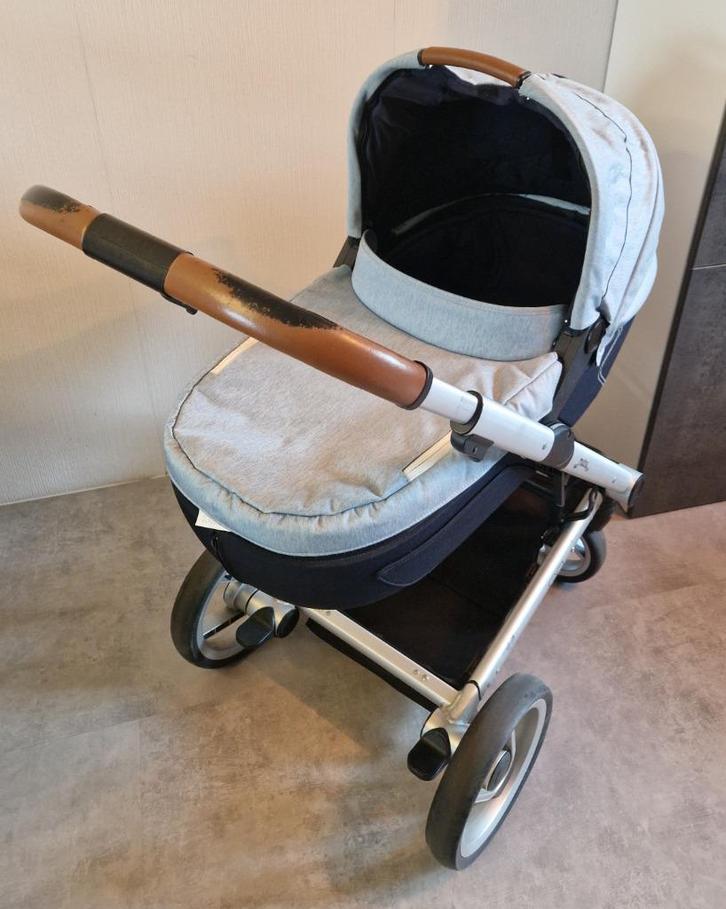 KINDERWAGENCOMBI, MUTSY iGo Pure Bright Sky, Kinderen en Baby's, Kinderwagens en Combinaties, Combiwagen, Mutsy, Verstelbare duwstang