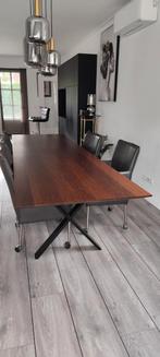 Wengé eettafel 300x90x76 lang, Huis en Inrichting, Tafels | Eettafels, Ophalen, 200 cm of meer, Zo goed als nieuw, Vijf personen of meer