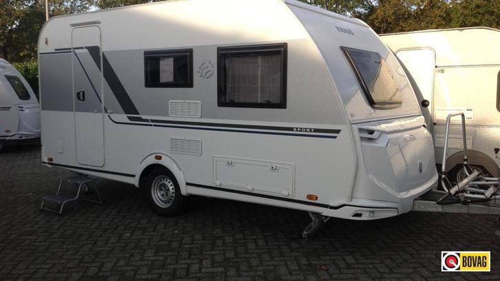 Knaus Sport 420 QD vanuit verhuur, Caravans en Kamperen, Caravans, tot en met 4, 750 - 1000 kg, Treinzit, Knaus, Dwarsbed, Overige typen