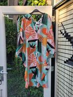 Monki tuniek beachdress tropical print mt M-L, Maat 38/40 (M), Overige kleuren, Ophalen of Verzenden, Zo goed als nieuw