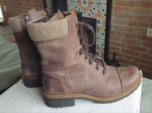 Ecco Elaine nubuck veterboots bruin maat 38 z.g.a.n., Kleding | Dames, Schoenen, Zo goed als nieuw, Bruin, Ophalen of Verzenden
