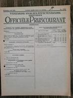 Officiele Prijscourant 2 mei 1956, Ophalen of Verzenden, 1940 tot 1960, Krant