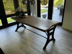 Boomstamtafel, Huis en Inrichting, Tafels | Eettafels, Ophalen, 200 cm of meer, 50 tot 100 cm, Zo goed als nieuw