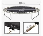 Trampoline springmat 396 cm 84 ogen 165 mm, Ophalen, Zo goed als nieuw, Metaal, Overige typen