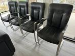 4 prachtige eetkamer stoelen te koop, Vier, Modern, Metaal, Zo goed als nieuw