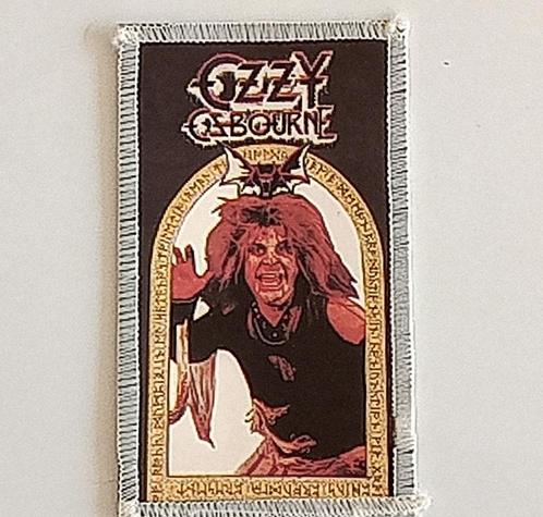 Ozzy Osbourne vrij zeldzame vintage 80s patch 50 Sabbath, Verzamelen, Muziek, Artiesten en Beroemdheden, Nieuw, Kleding, Verzenden