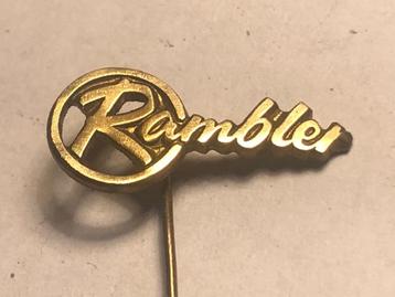 Metalen RAMBLER AUTOMERK Speld (Messingkleur). beschikbaar voor biedingen