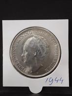 Rijksdaalder Curaçao 1944 koningin Wilhelmina, Postzegels en Munten, Munten | Nederland, Zilver, Ophalen of Verzenden, Koningin Wilhelmina