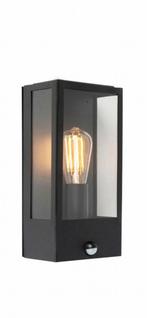 Buitenlamp  QAZQA 'Rotterdam' met bewegingssensor nieuw., Bewegingssensor, Wandlamp, Ophalen of Verzenden, Netvoeding