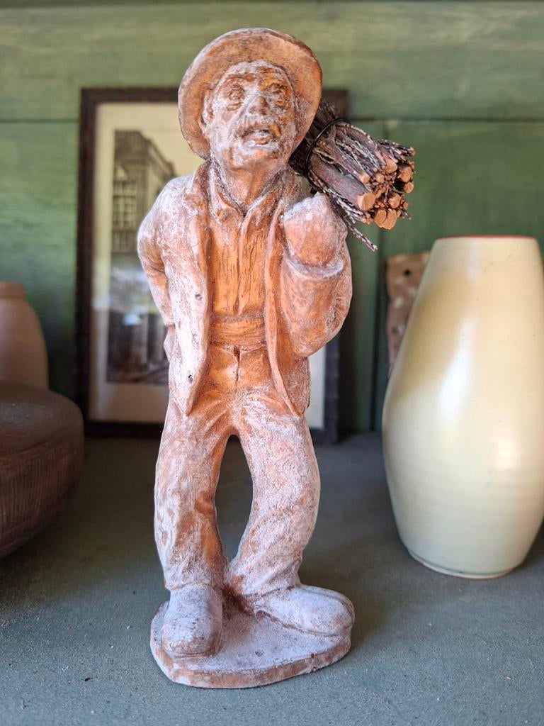 Handgemaakt houten beeldje uit Frankrijk, SIC, Ophalen