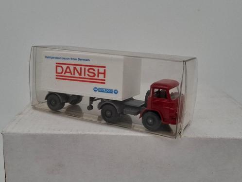 MAN 415 container vrachtwagen "Danish" - Wiking  1/87, Hobby en Vrije tijd, Modelauto's | 1:87, Zo goed als nieuw, Bus of Vrachtwagen