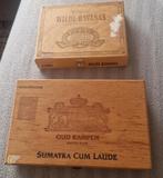 Houten sigaretten dozen., Verzamelen, Rookartikelen, Aanstekers en Luciferdoosjes, Ophalen of Verzenden, Zo goed als nieuw, Tabaksdoos of Verpakking