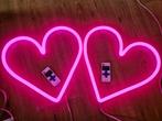 Roze hart led lamp wand 2 x (apart of als set), Ophalen of Verzenden, Zo goed als nieuw