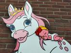 Geboortebord roze paardje geweldig in uw tuin of aan balkon., Kinderen en Baby's, Ophalen, Nieuw, Geboortebord