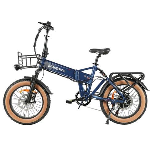 Elektrische fiets SAMEBIKE XWLX09-II 1000W/15Ah Blauw, Sport en Fitness, Overige Sport en Fitness, Nieuw, Verzenden