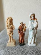 Drie prachtige religieuze beeldjes, Antiek en Kunst, Antiek | Religie, Verzenden