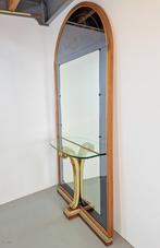 Vintage grote cristal art spiegel console tafel 1950s Italy, Huis en Inrichting, Ophalen, N, N, 200 cm of meer