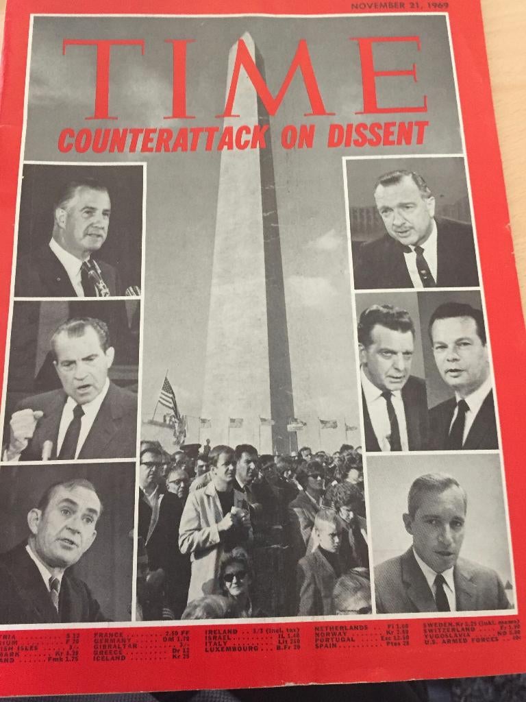 Time Magazine - 21 november 1969, Boeken, Tijdschriften en Kranten, Ophalen of Verzenden, Gelezen, Overige typen