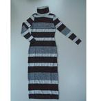 Esprit coljurk jurk met col zwart grijs S/36 nieuwstaat, Verzenden, Zwart, Zo goed als nieuw, Maat 36 (S)