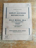 Onderdelen catalogus DOLO MODEL WLA 1943, Ophalen of Verzenden, Zo goed als nieuw