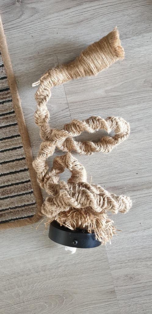HANGLAMP MACRAMÉ touw 150 CM met lamp nieuw, Huis en Inrichting, Lampen | Hanglampen, Nieuw, 75 cm of meer, Ophalen of Verzenden