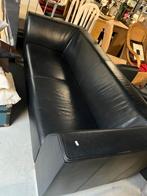 zwart leren bank, Ophalen, Gebruikt