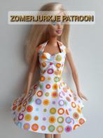 Naaipatroon barbiekleertjes - zomerjurkje + stofjes, Ophalen, Nieuw, Barbie