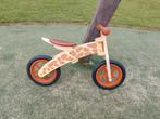 Loopfiets giraf hout, Ophalen, Zo goed als nieuw, Loopfiets