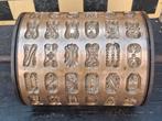 Speculaas wals. 1903. Massief. Messing.  45 kg. 49 cm., Antiek en Kunst, Ophalen