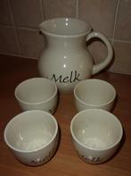 Ter Steege Rijssen melkkan 4 mokken servies melk kan mokjes, Huis en Inrichting, Keuken | Servies, Ophalen of Verzenden, Zo goed als nieuw