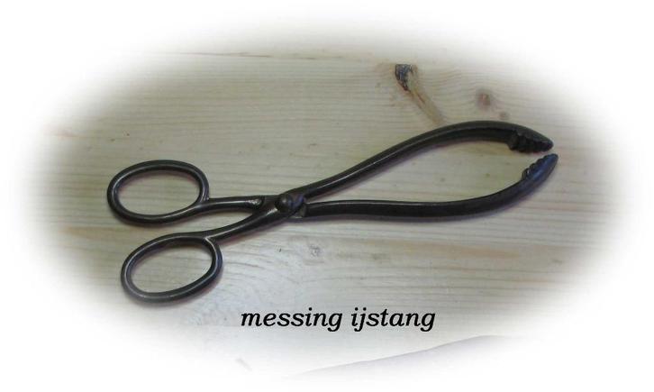 Antieke messing tang voor kandij of ijsblokjes, Antiek en Kunst, Antiek | Keukenbenodigdheden, Ophalen of Verzenden