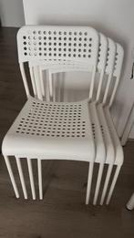 IKEA ADDE Dinning Chairs White | IKEA ADDE Eetkamerstoel Wit, Ophalen, Zo goed als nieuw, Wit, Vier