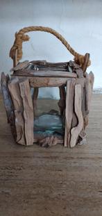 Windlichten/kandelaars/olielamp, Ophalen, Grijs, Hout